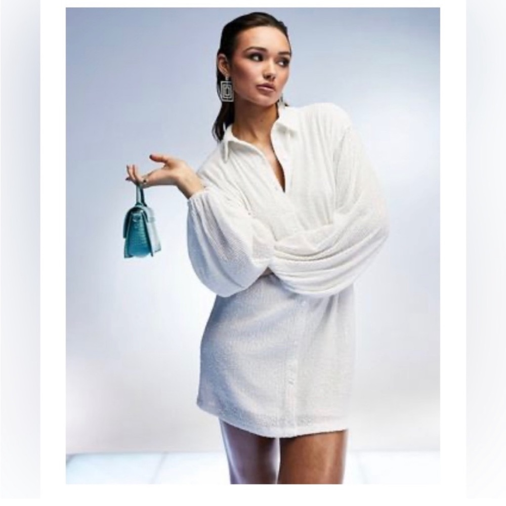 ASOS mini shirt dress.